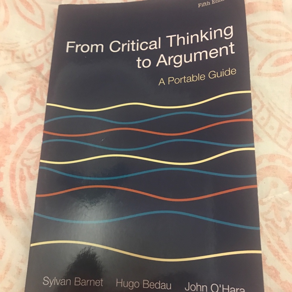 From Critical Thinking to Argument Textbook